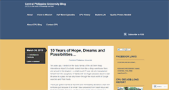 Desktop Screenshot of centralphilippineuniversity.org