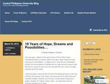 Tablet Screenshot of centralphilippineuniversity.org